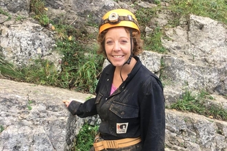 Fundraiser Lucy ready to go caving for nature