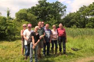 A group from Greendays at Longmead Meadow