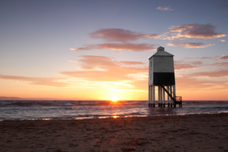 Burnham on Sea in Sunset