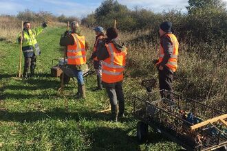 Meadow workshop taking place