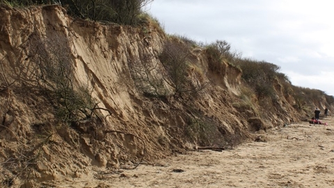 Damage to Berrow Dunes after 2019 winter storms
