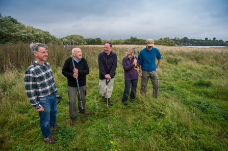 Landowners stood together smiling