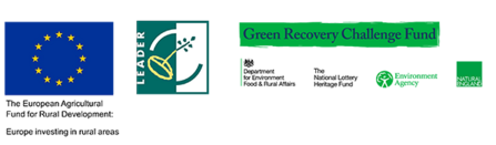 funders: Green Recovery Challenge Fund, Leader and European agricultural fund - westhay hide/boardwalk