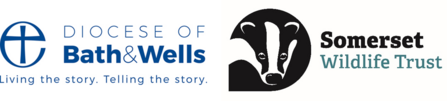 Logos of the Diocese of Bath and Wells and Somerset Wildlife Trust