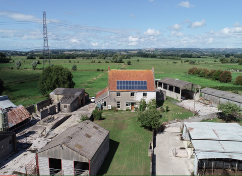 Birds eye view of Honeygar, Westhay