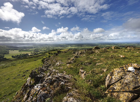 From Crook Peak View looking over the Mendip Hills